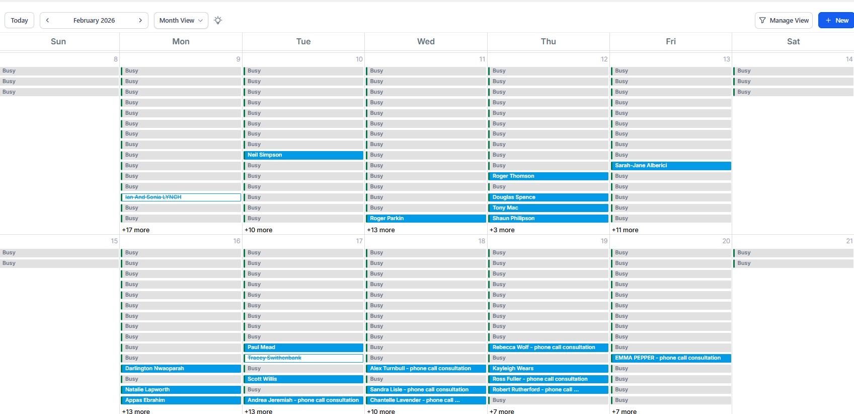 Automated booking and follow-up system