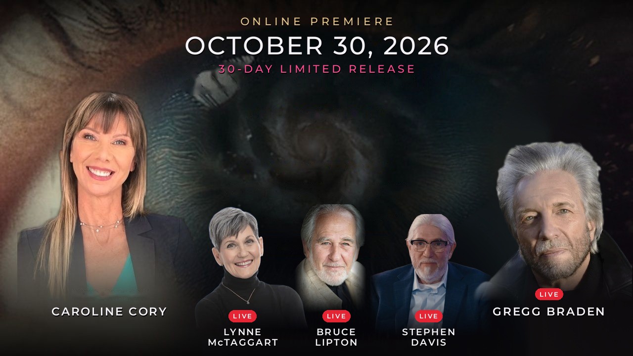 Superhuman 2 The Rebirth online premiere — October 30, 2026 — 30-day limited release — with Caroline Cory and live guests Lynne McTaggart, Bruce Lipton, Stephen Davis and Gregg Braden