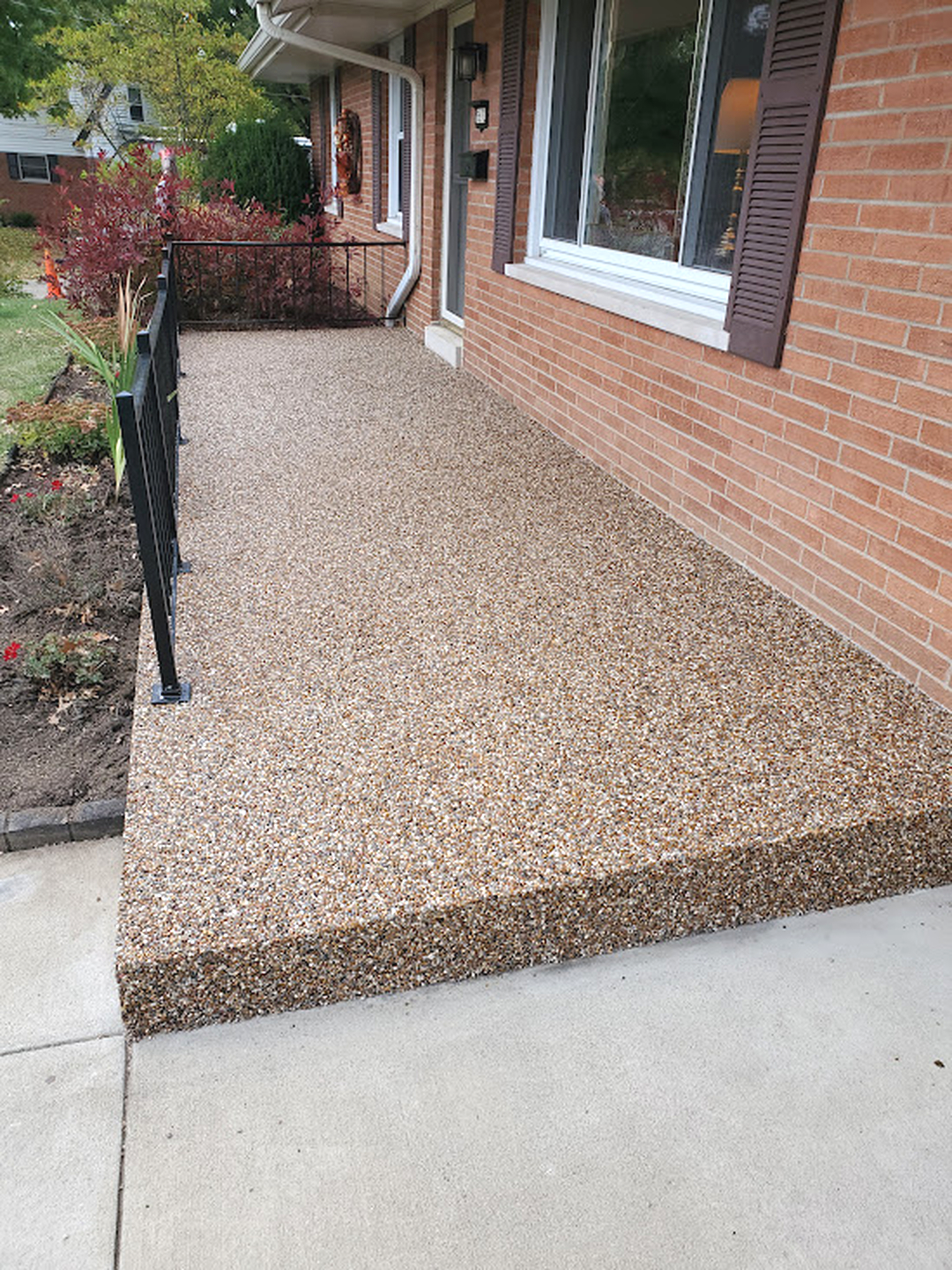 Outdoor patio concrete slip stone in Mason OH