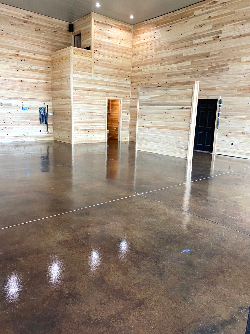 Commercial epoxy flooring job in mason oh