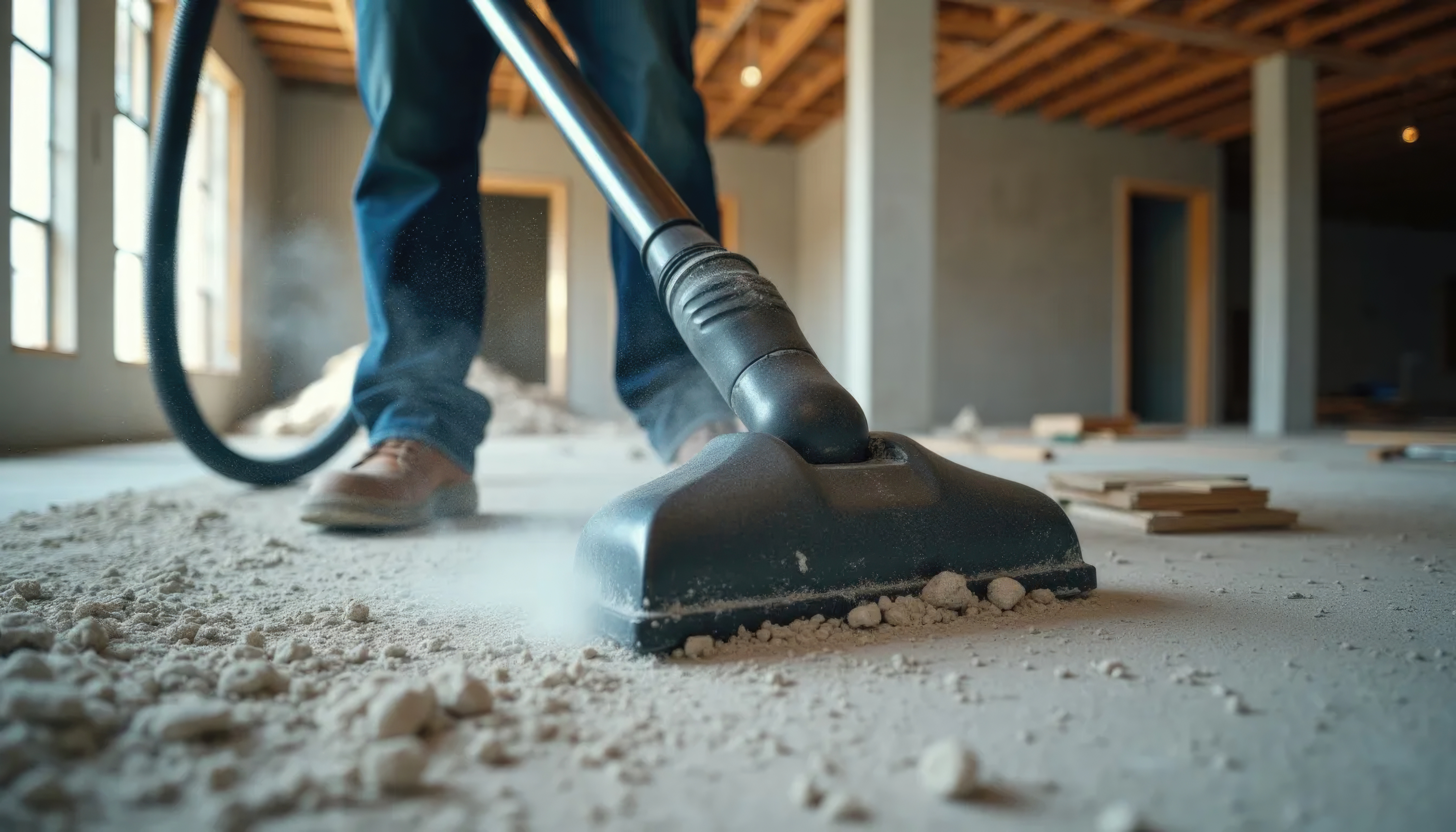 New construction cleaning project