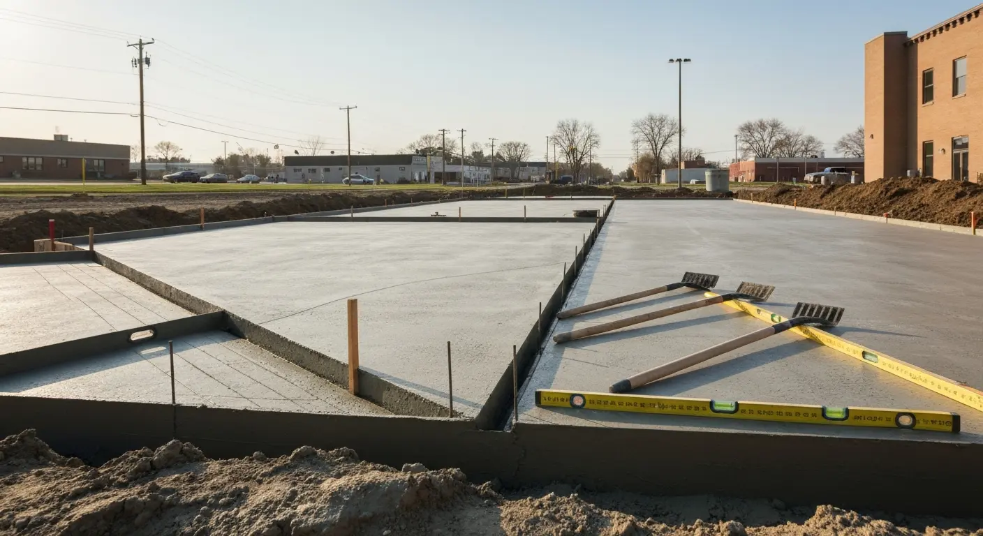 Commercial concrete foundation