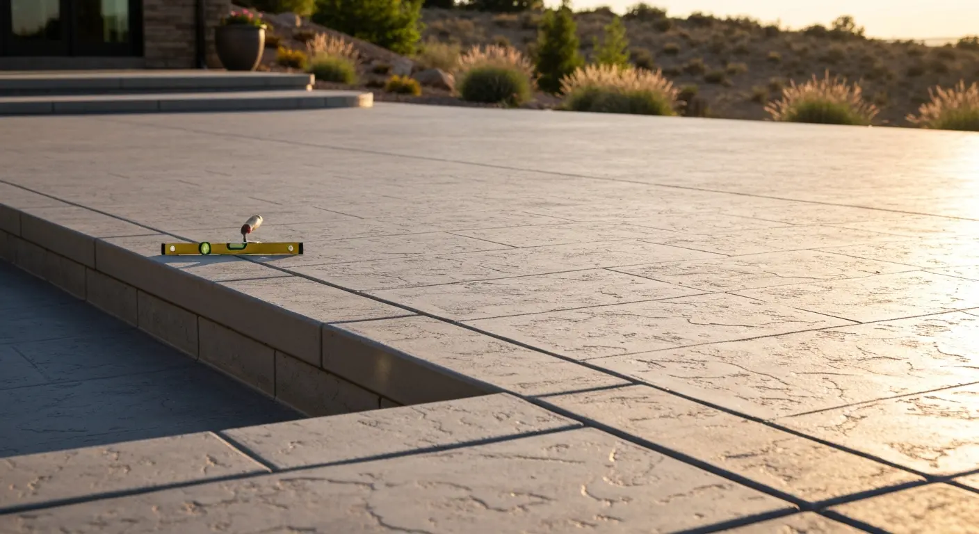 Concrete pool deck