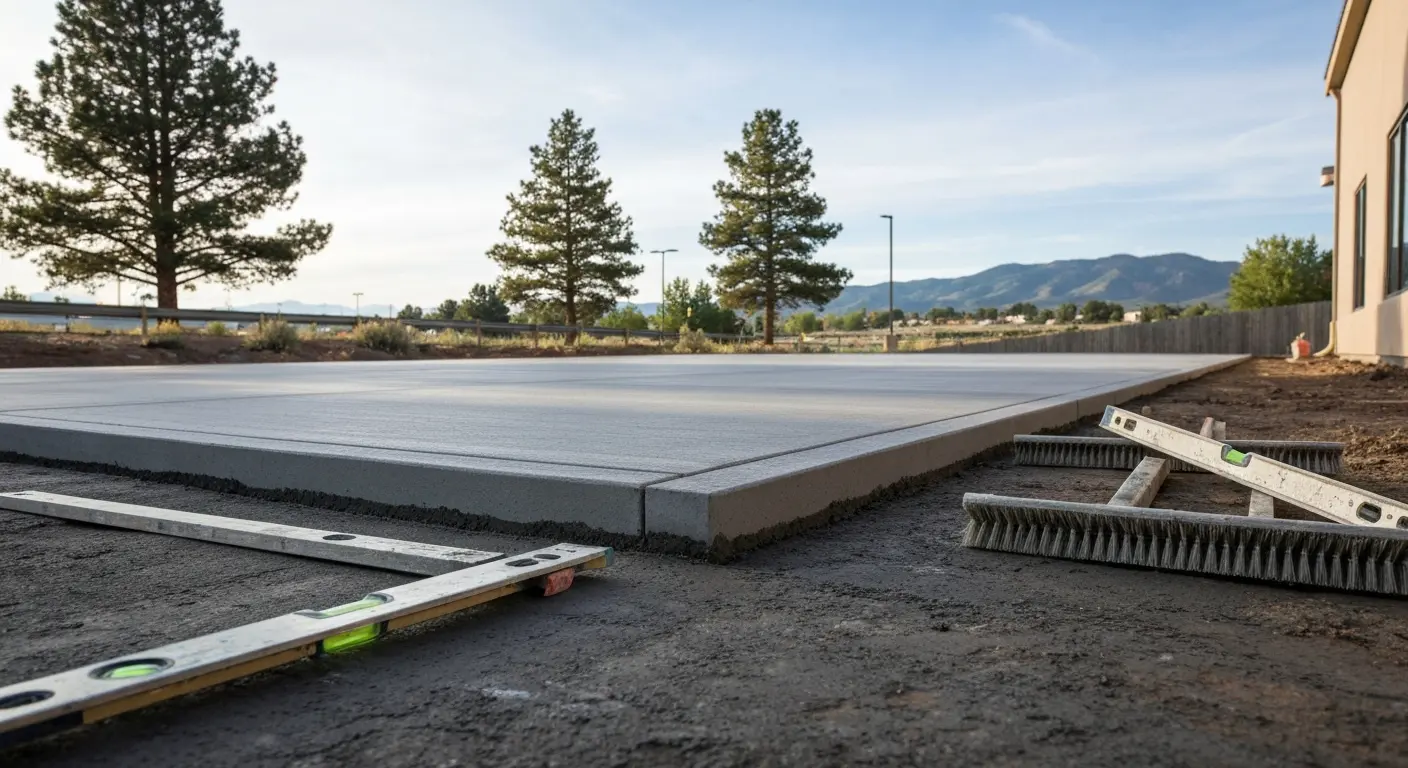 Commercial concrete pad Franktown area