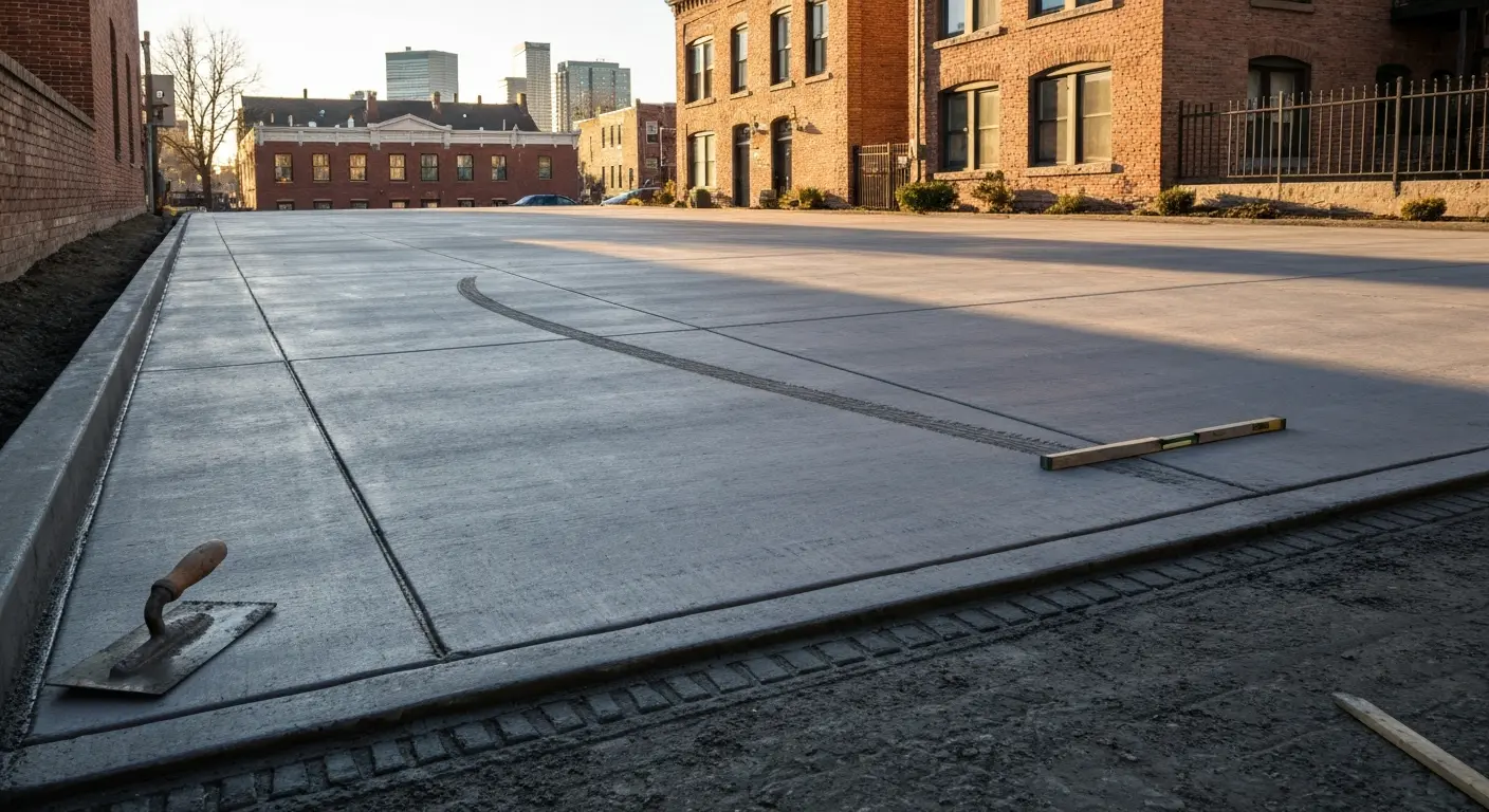 Driveway installation in LoDo