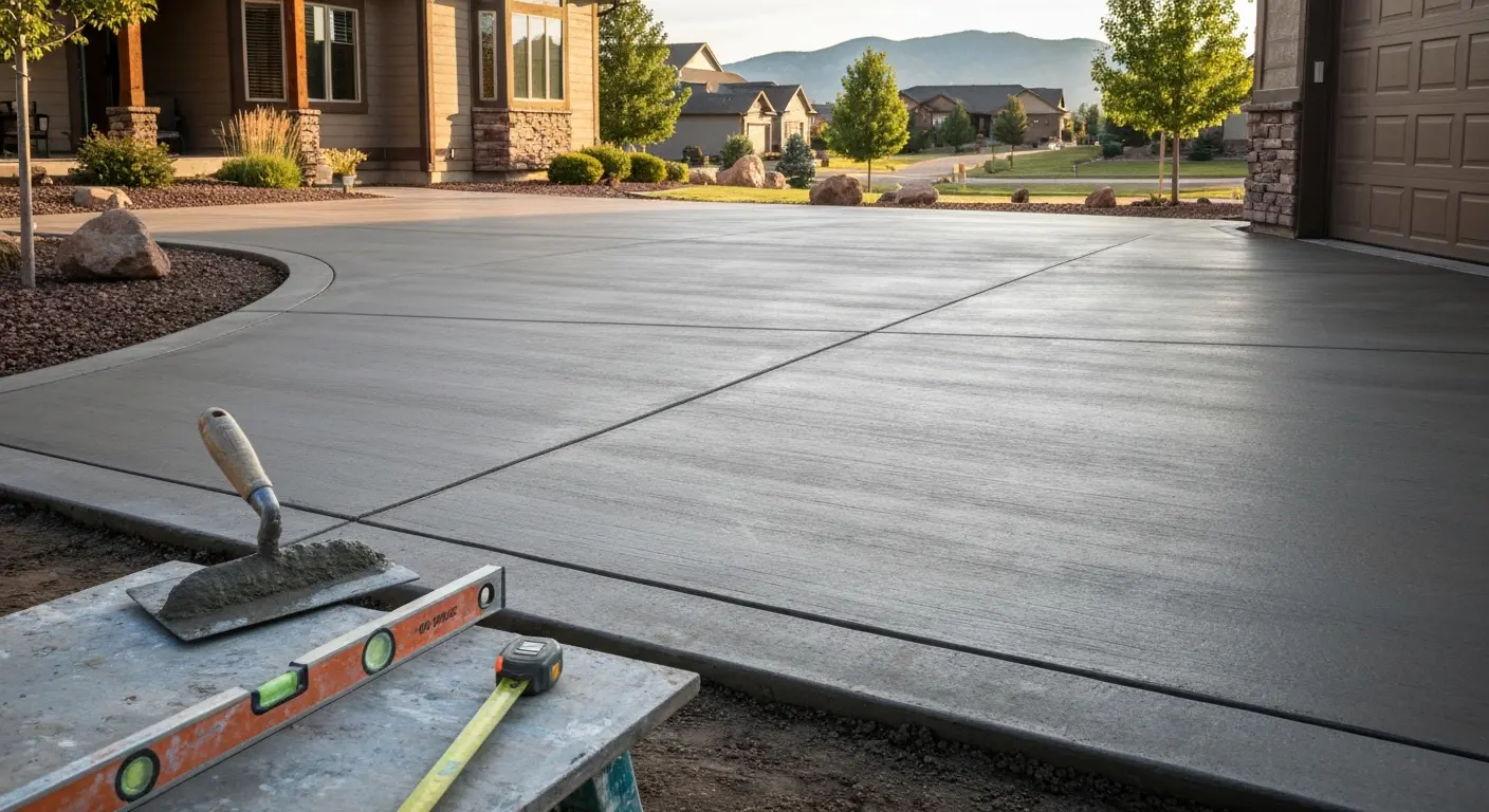 Concrete driveway project
