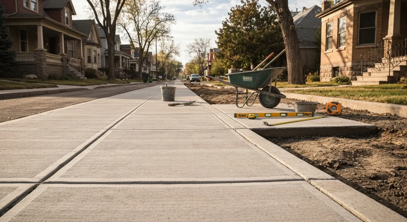 City sidewalk replacement in Curtis Park