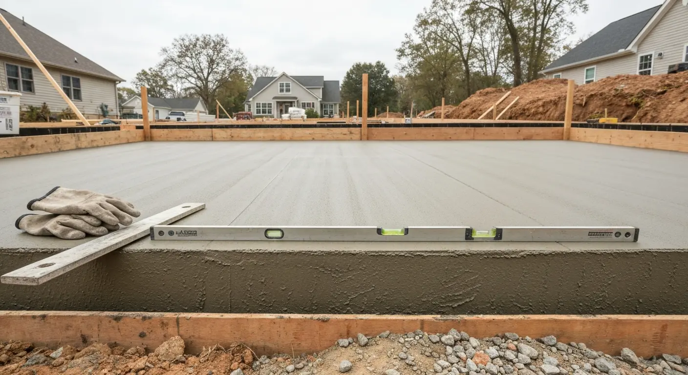 Foundation concrete work