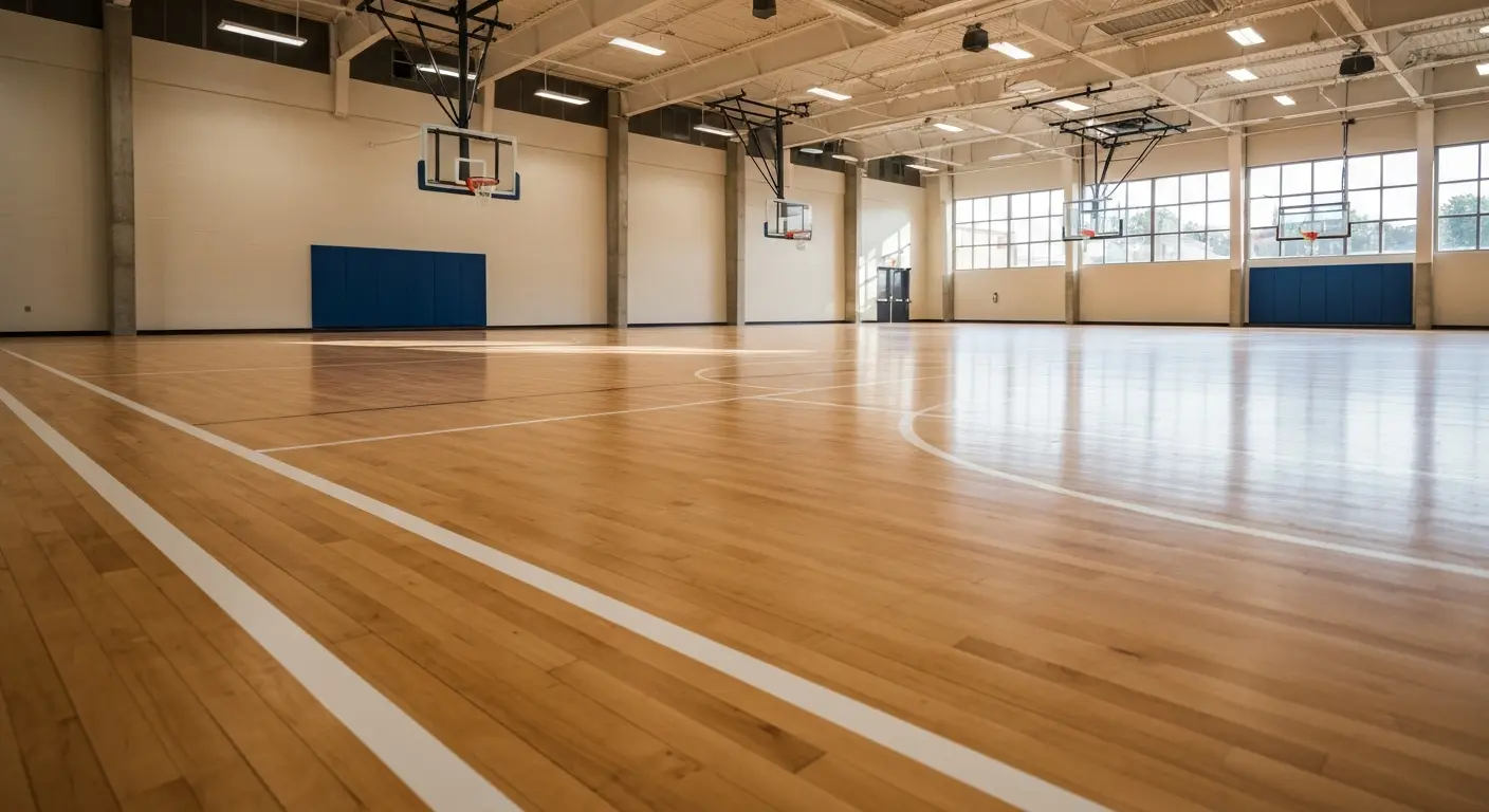 Athletic facility basketball court