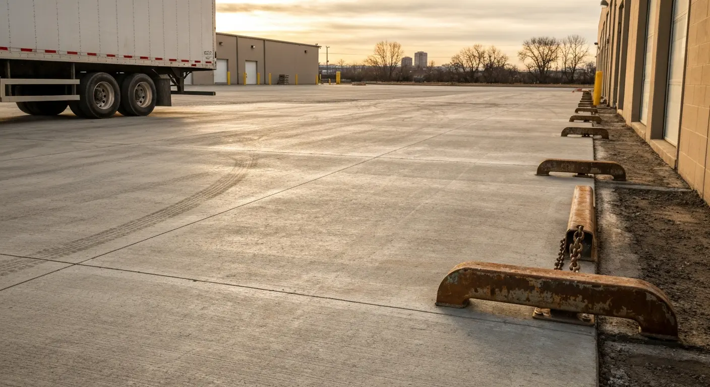 Commercial loading dock concrete