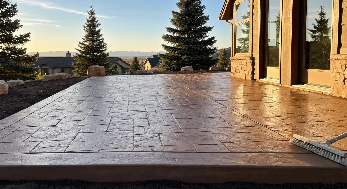 Patio and driveway installation