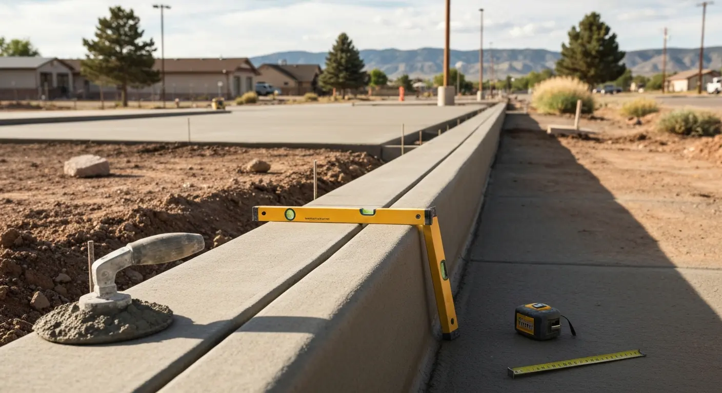 Commercial sidewalk concrete