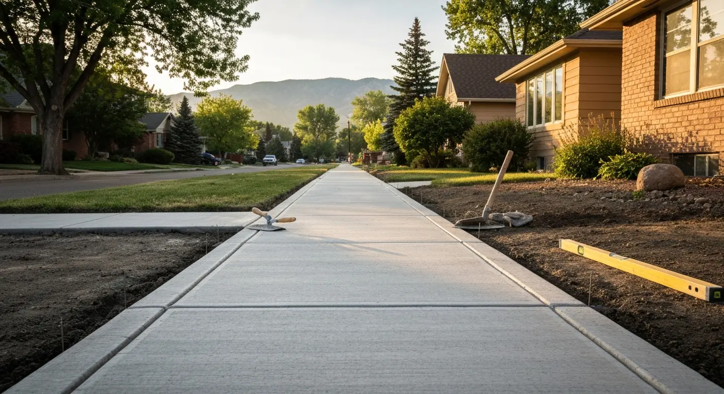 Residential sidewalk project