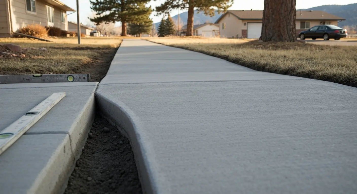 Concrete sidewalk project