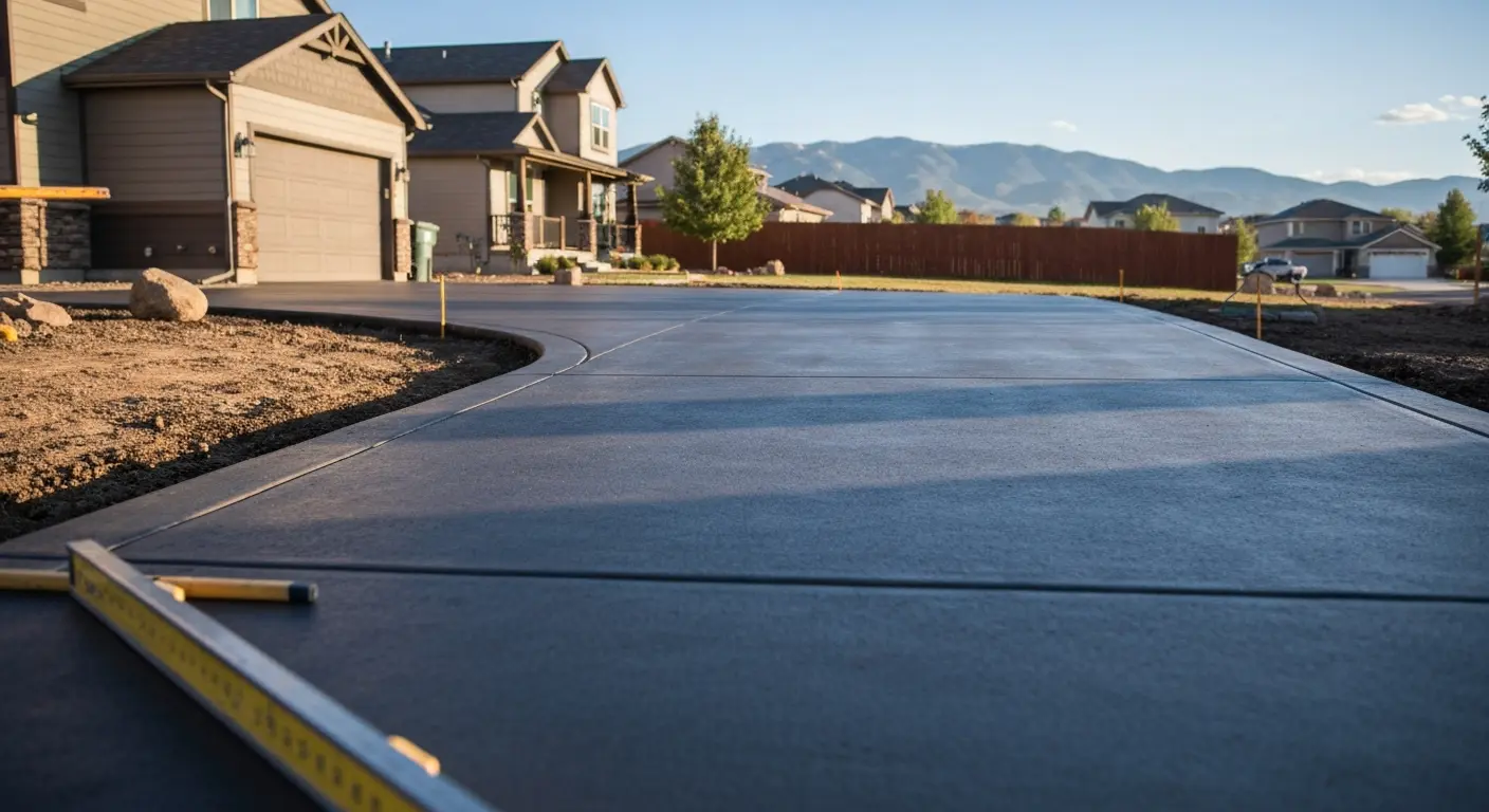 Residential driveway in Aurora