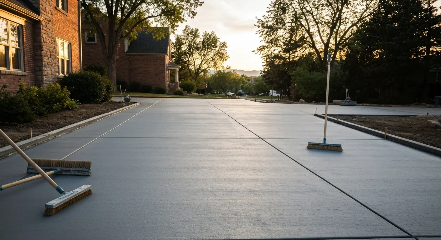 Concrete driveway project
