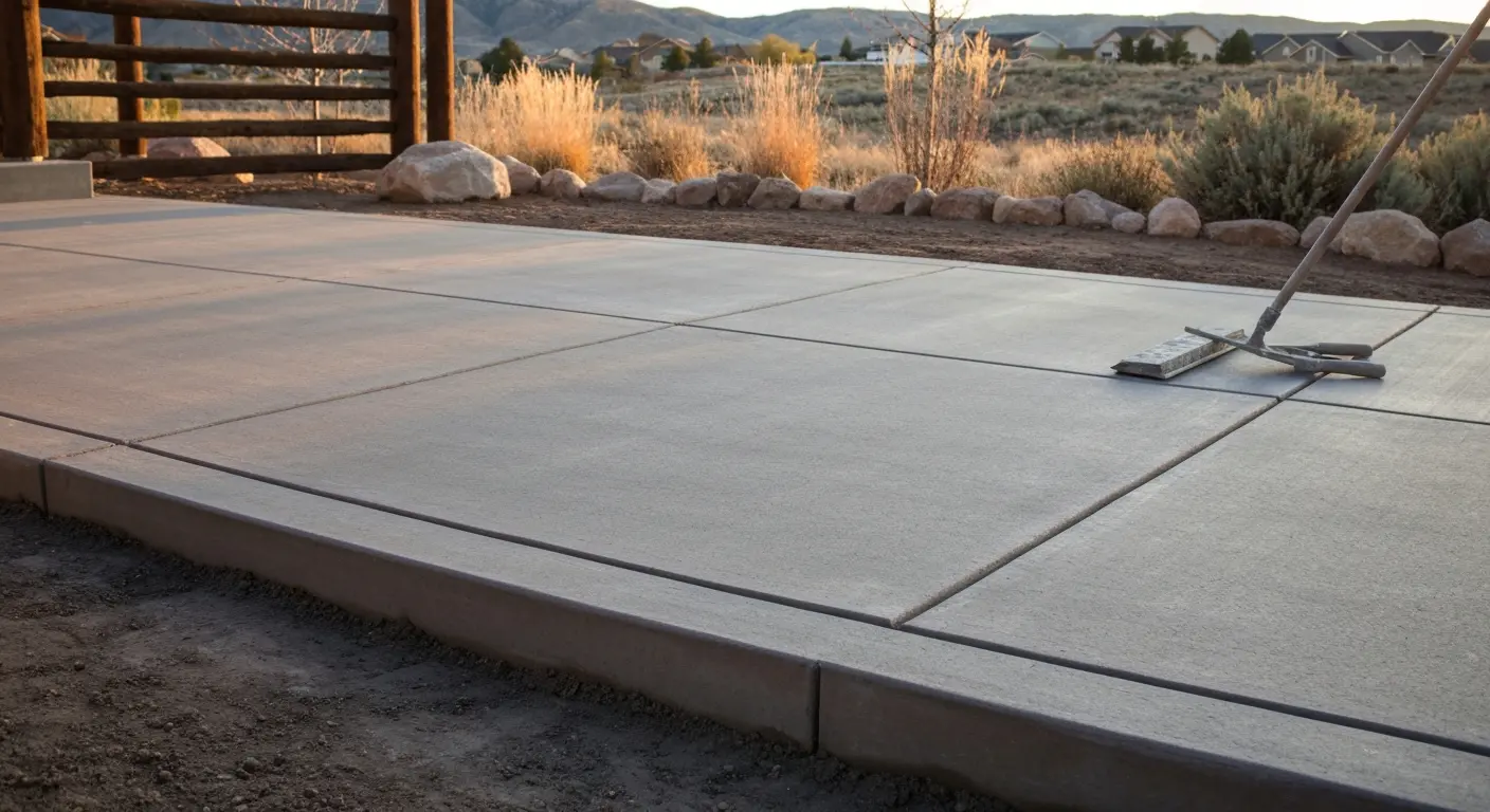 Patio concrete project