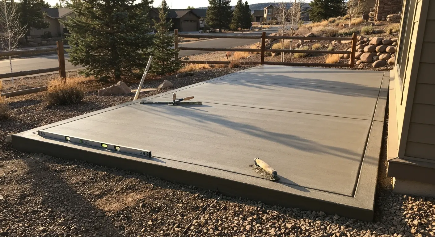 Standard concrete patio