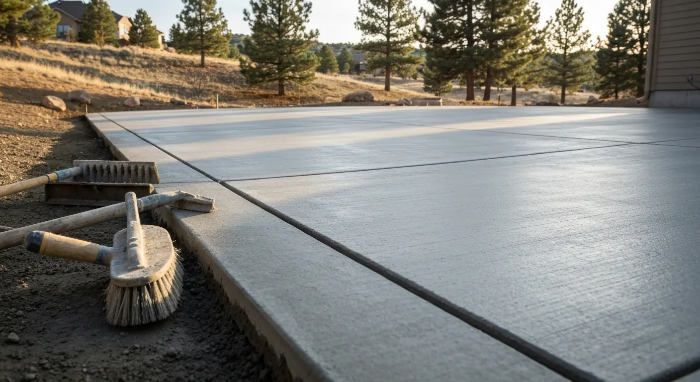 Concrete driveway project