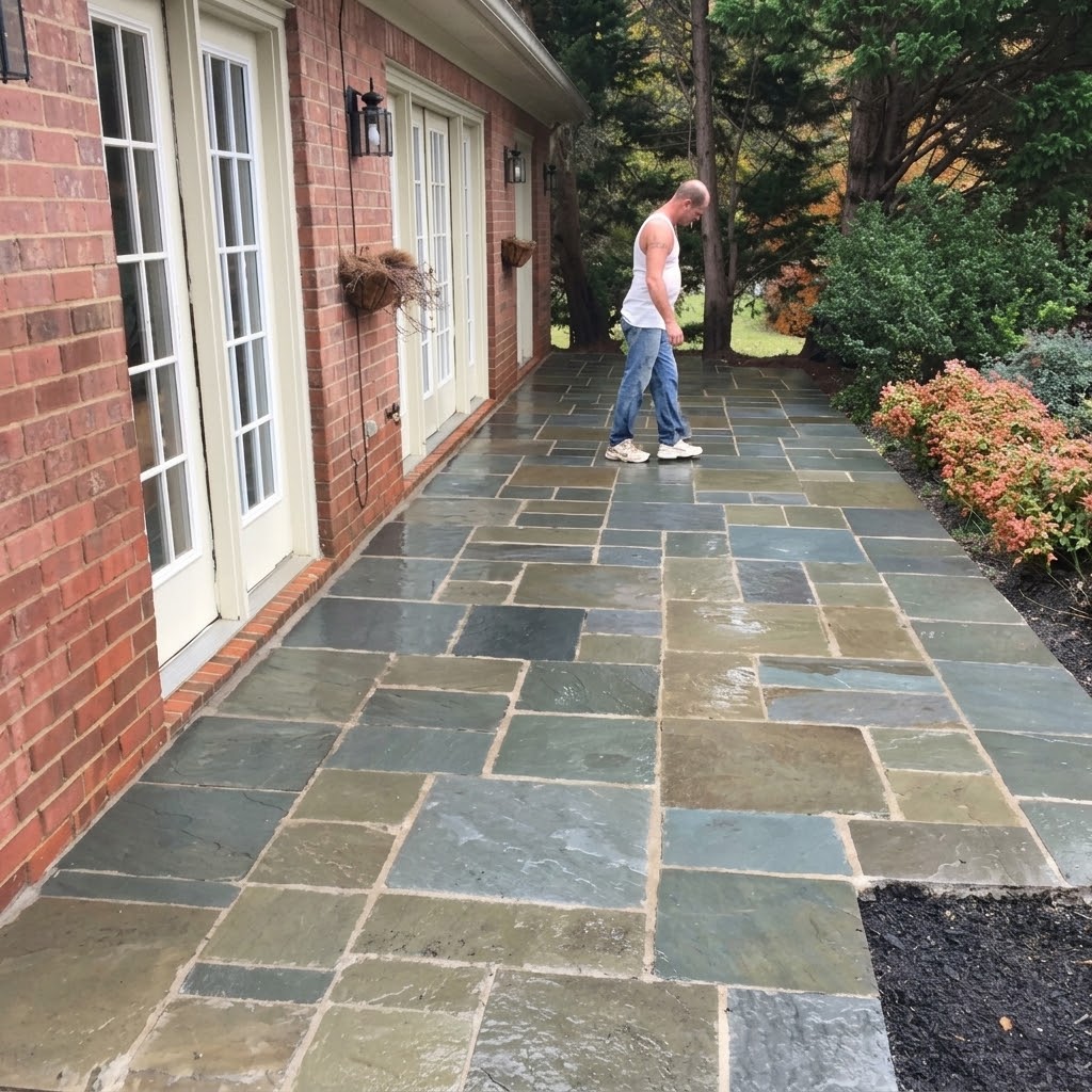 Professional new patio installation and masonry services
