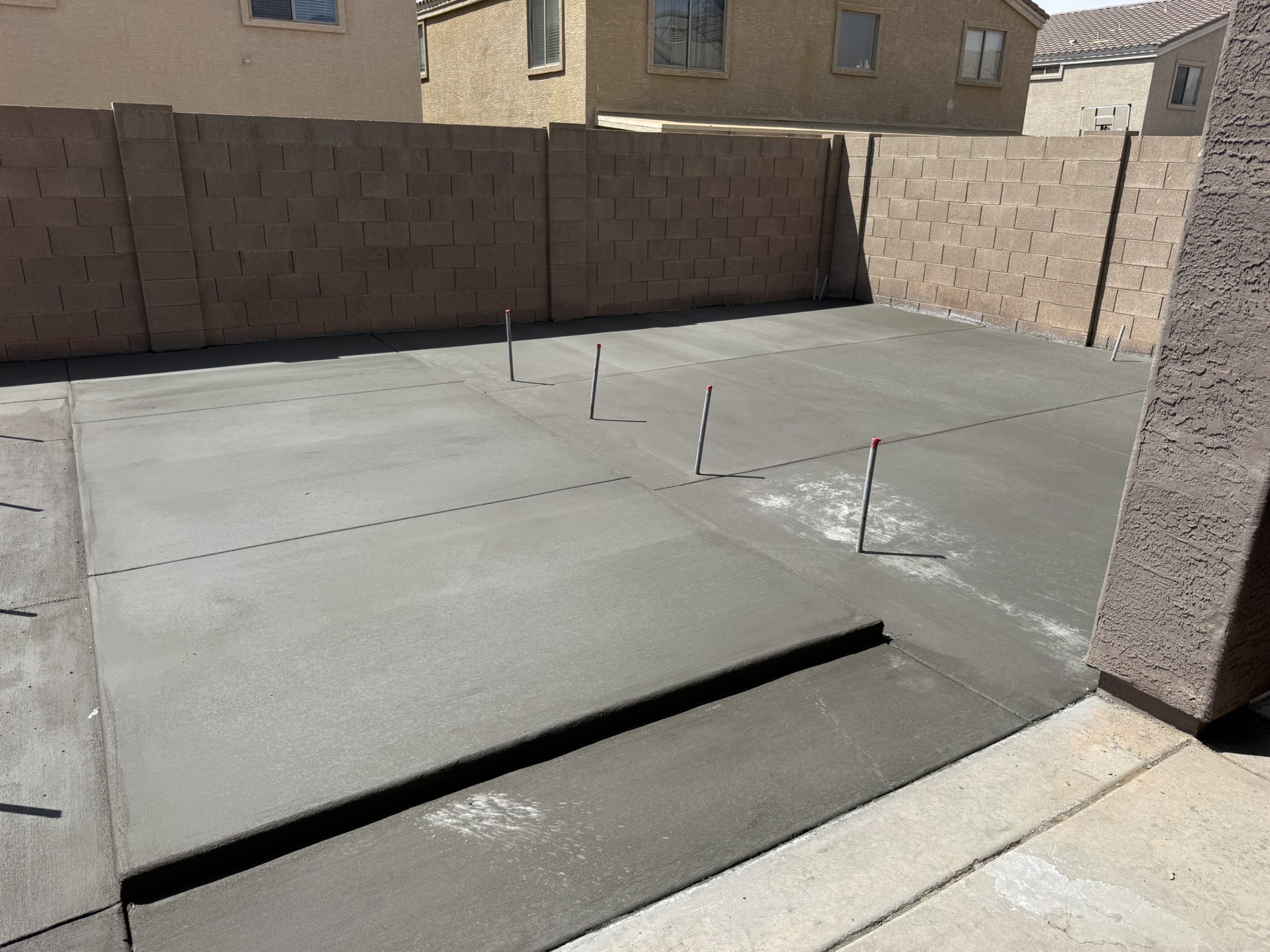 📸 Concrete patio installation in progress at a Scottsdale, AZ residential property — Ares & Eros Contracting 📸 Concrete patio installation in progress at a Scottsdale, AZ residential property — Ares & Eros Contracting