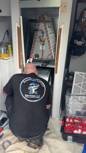 ECS truck at a Greer home