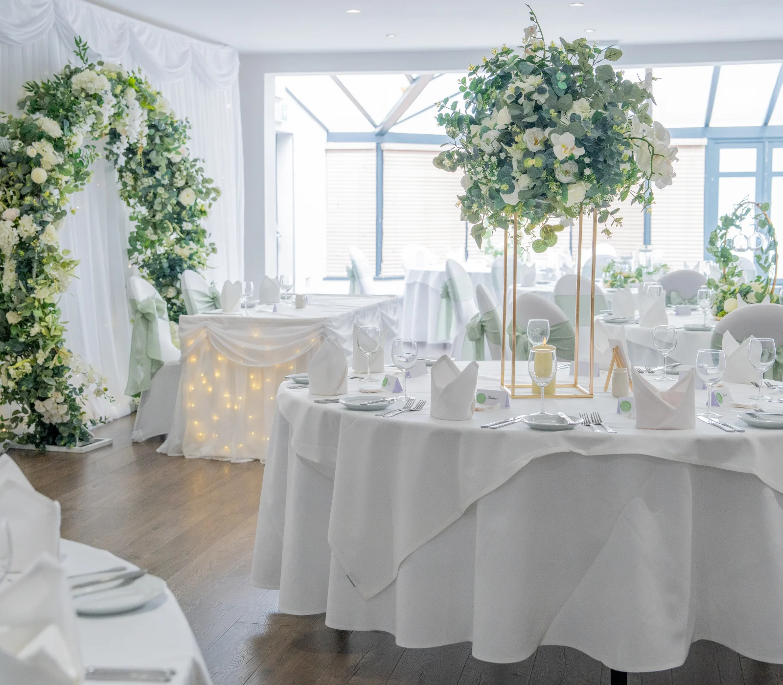 The Willow Room set for a private event