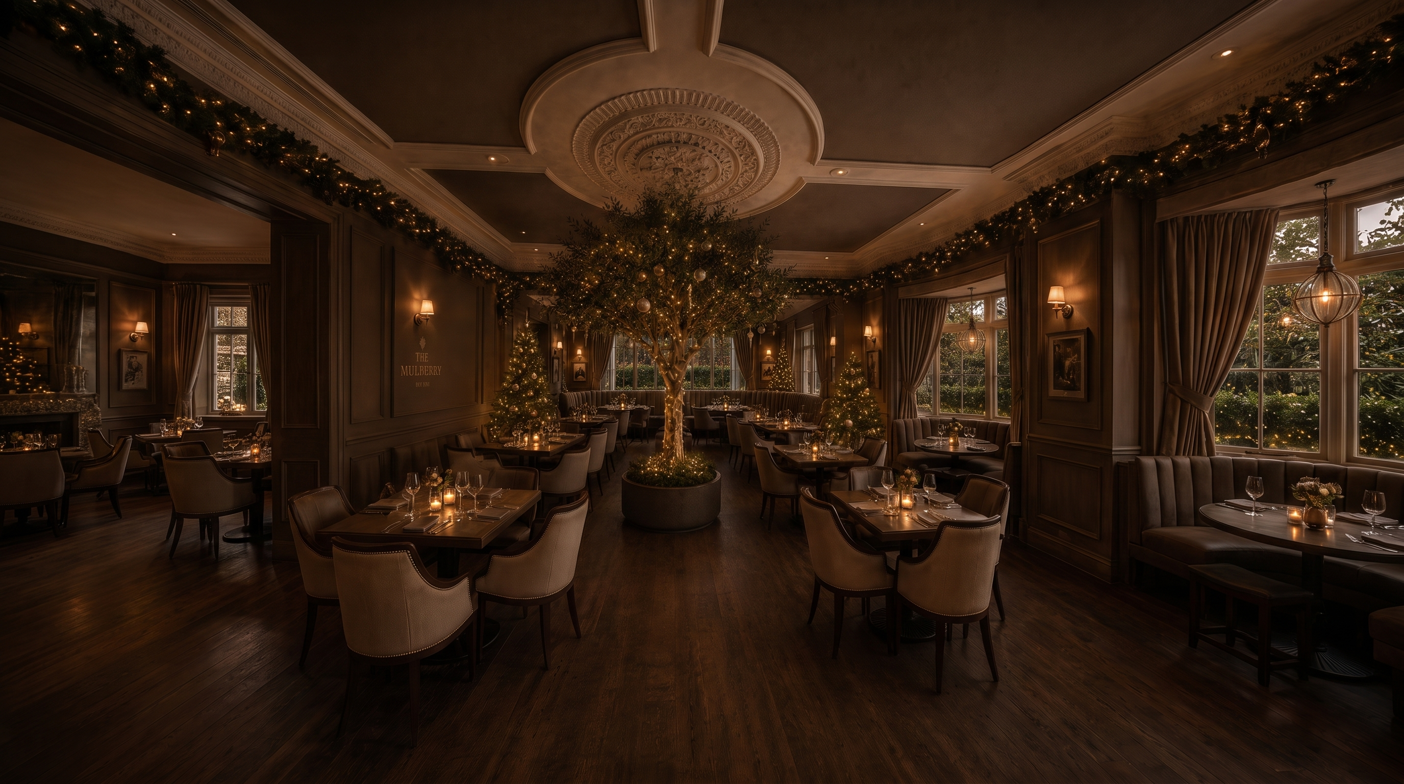 Christmas Day at Parkmore — festive table setting