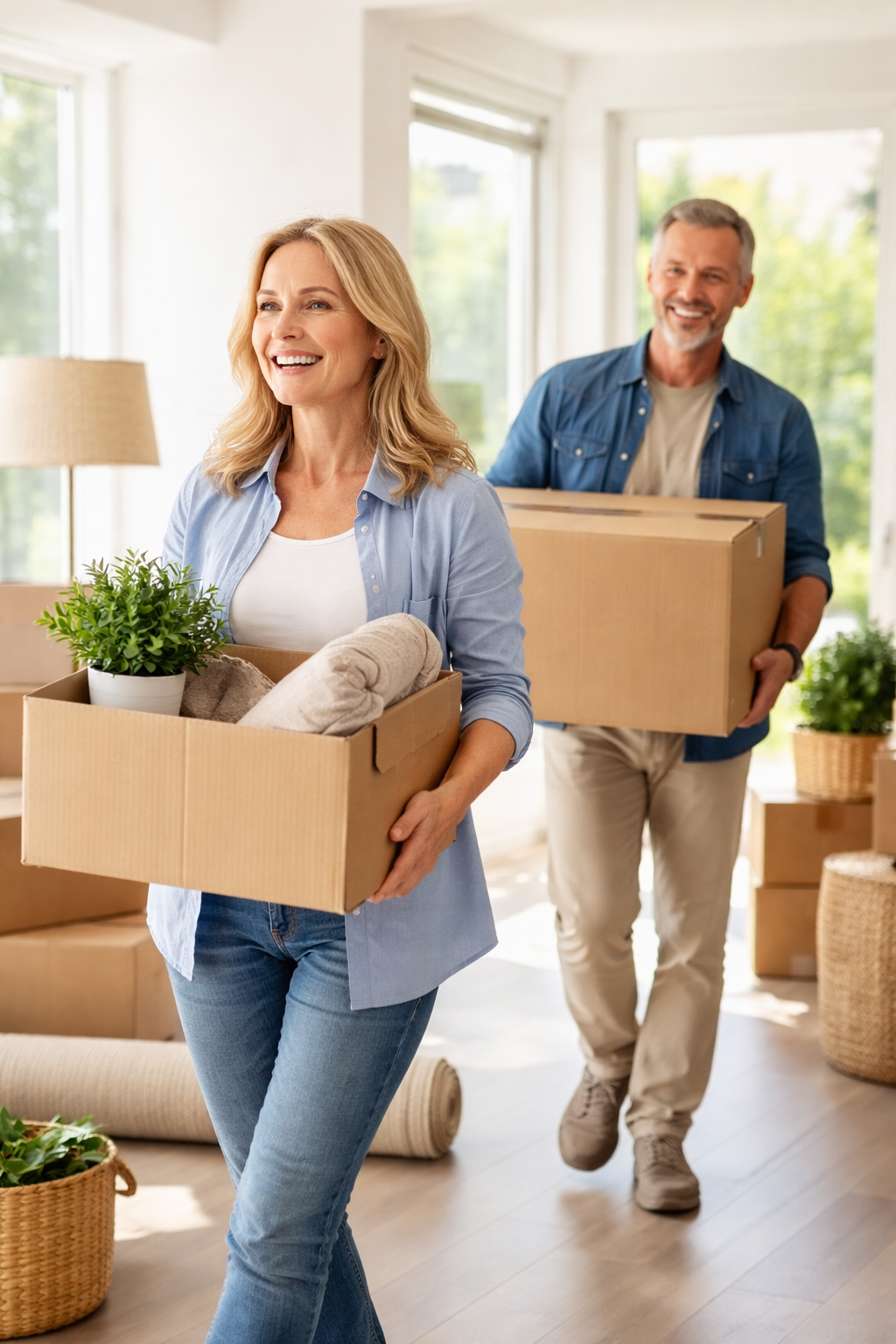 Relocation and downsizing home selling situation