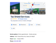 Taxshield service Detroit location