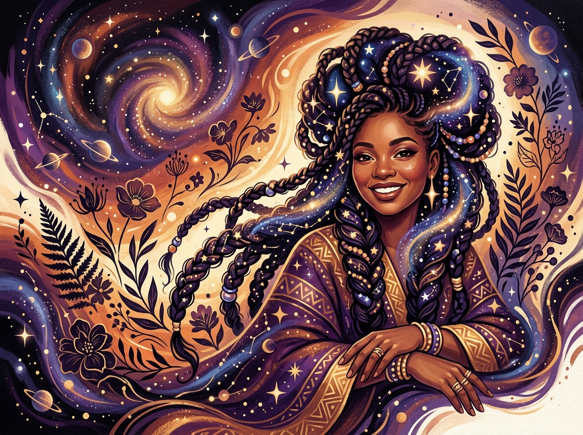 Mother with silver locs holding laughing baby