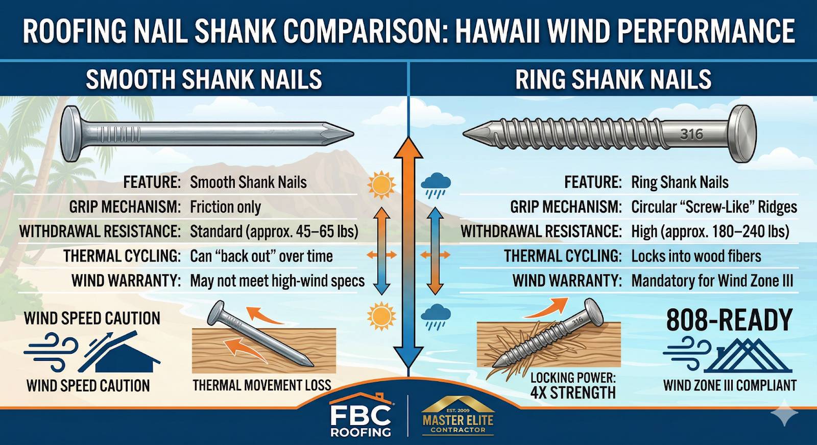 Shank Types: Smooth vs. Ring Shank Shank Types: Smooth vs. Ring Shank