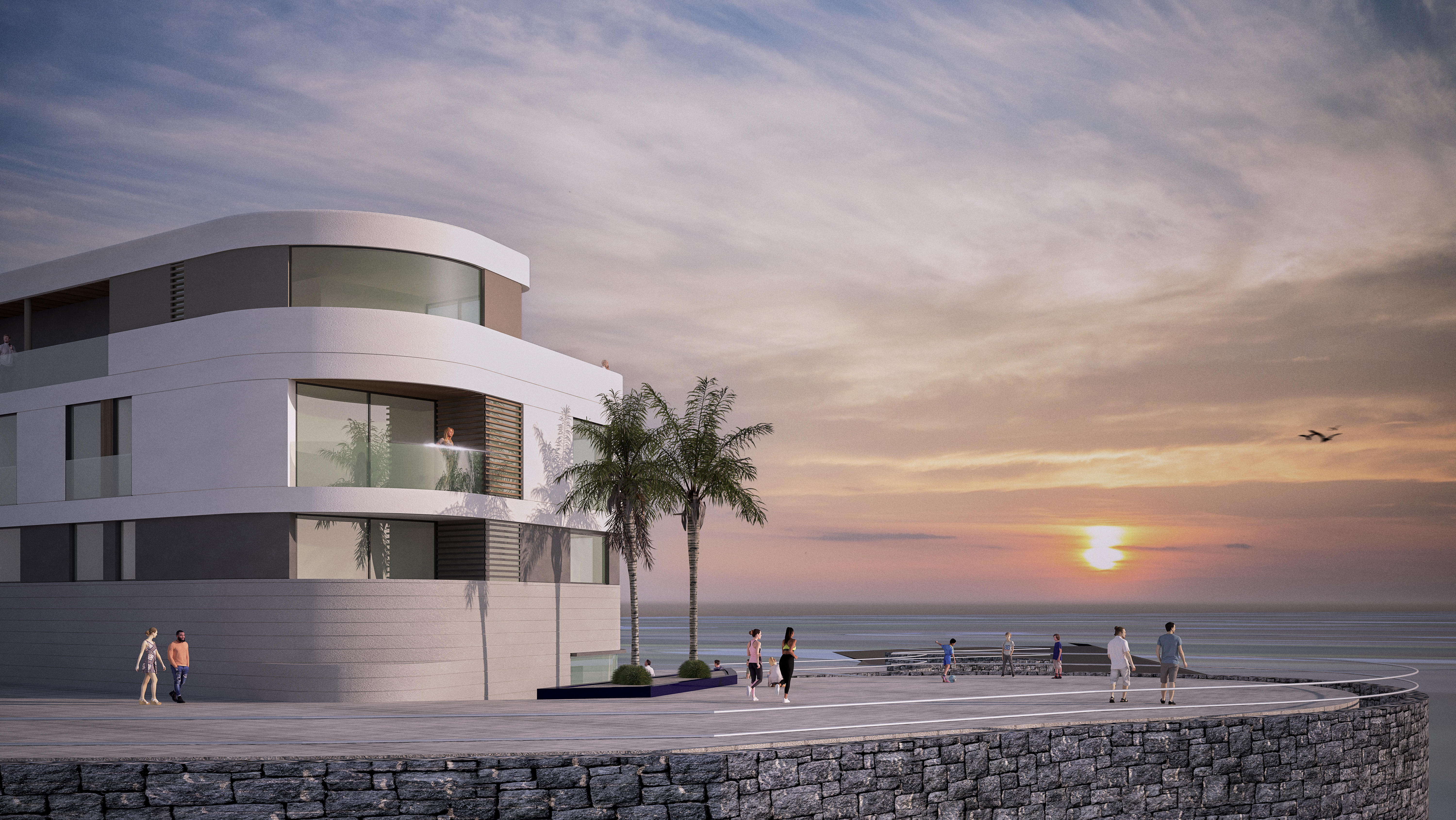 Fachada principal Residencial Blas de Lezo - obra nueva Las Palmas
