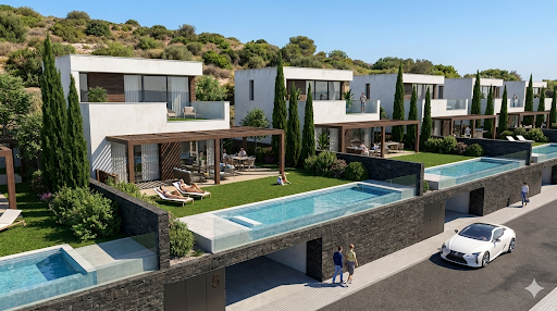 Infografía villa lujo obra nueva Tauro