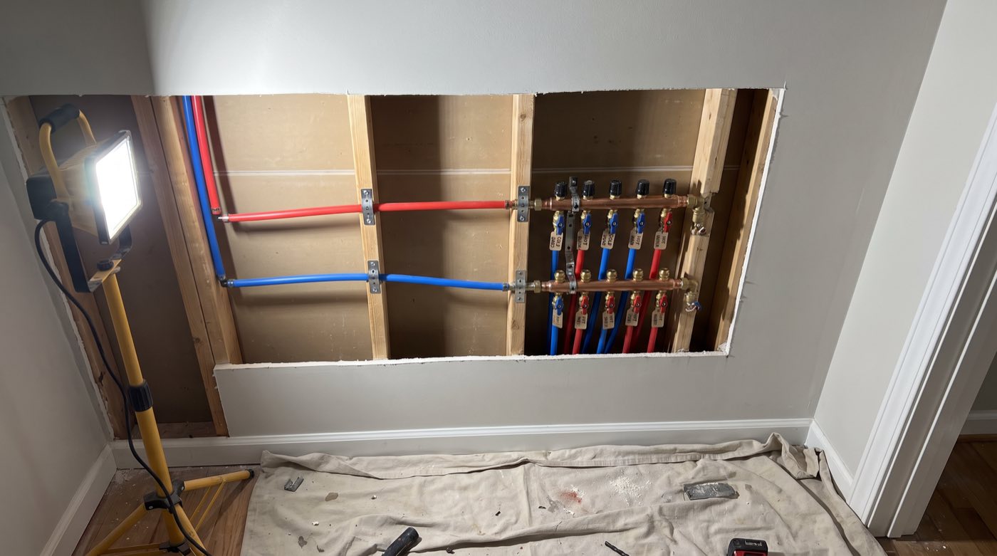 Repipes: Water, Gas & Sewer in progress