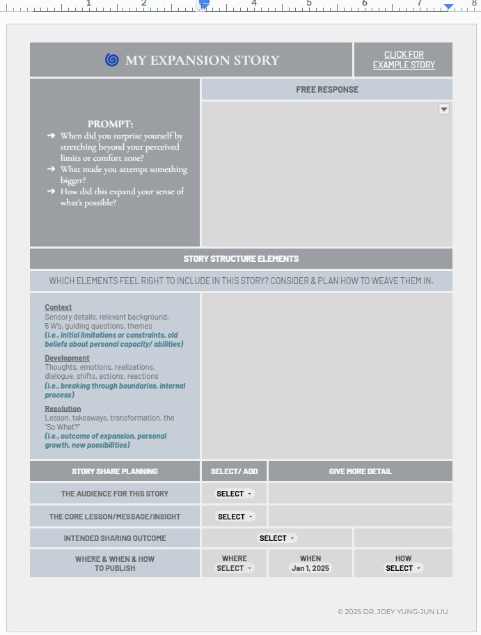 sacred story flow model