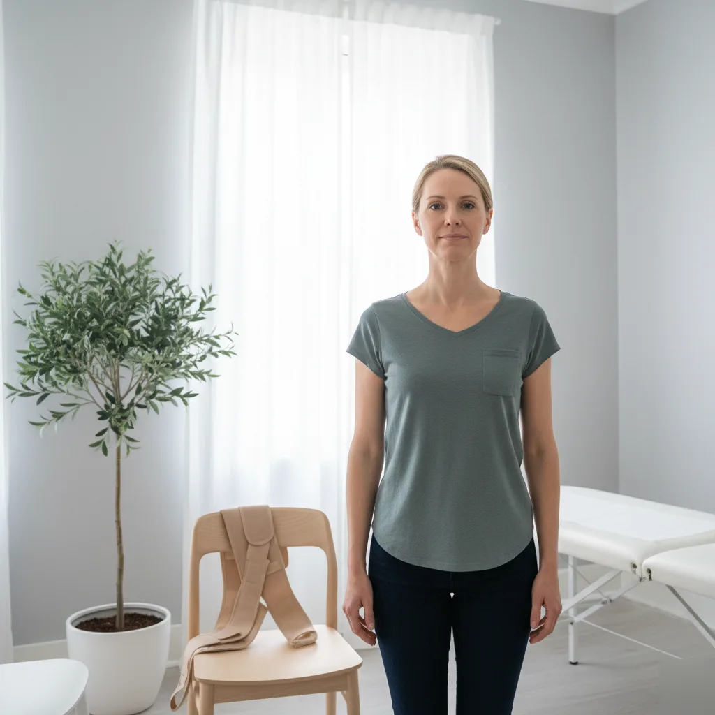 Patient standing with upright posture following herniated disc recovery at Douglas Family & Animal Chiropractic in Rome, GA