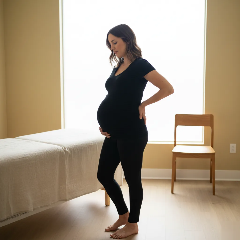 Pregnant patient posture relief chiropractic rome