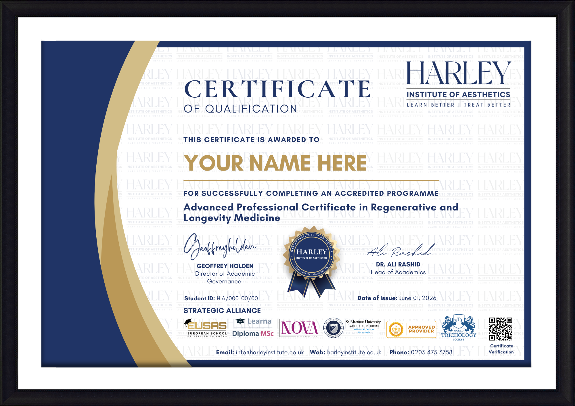 Certificate Preview