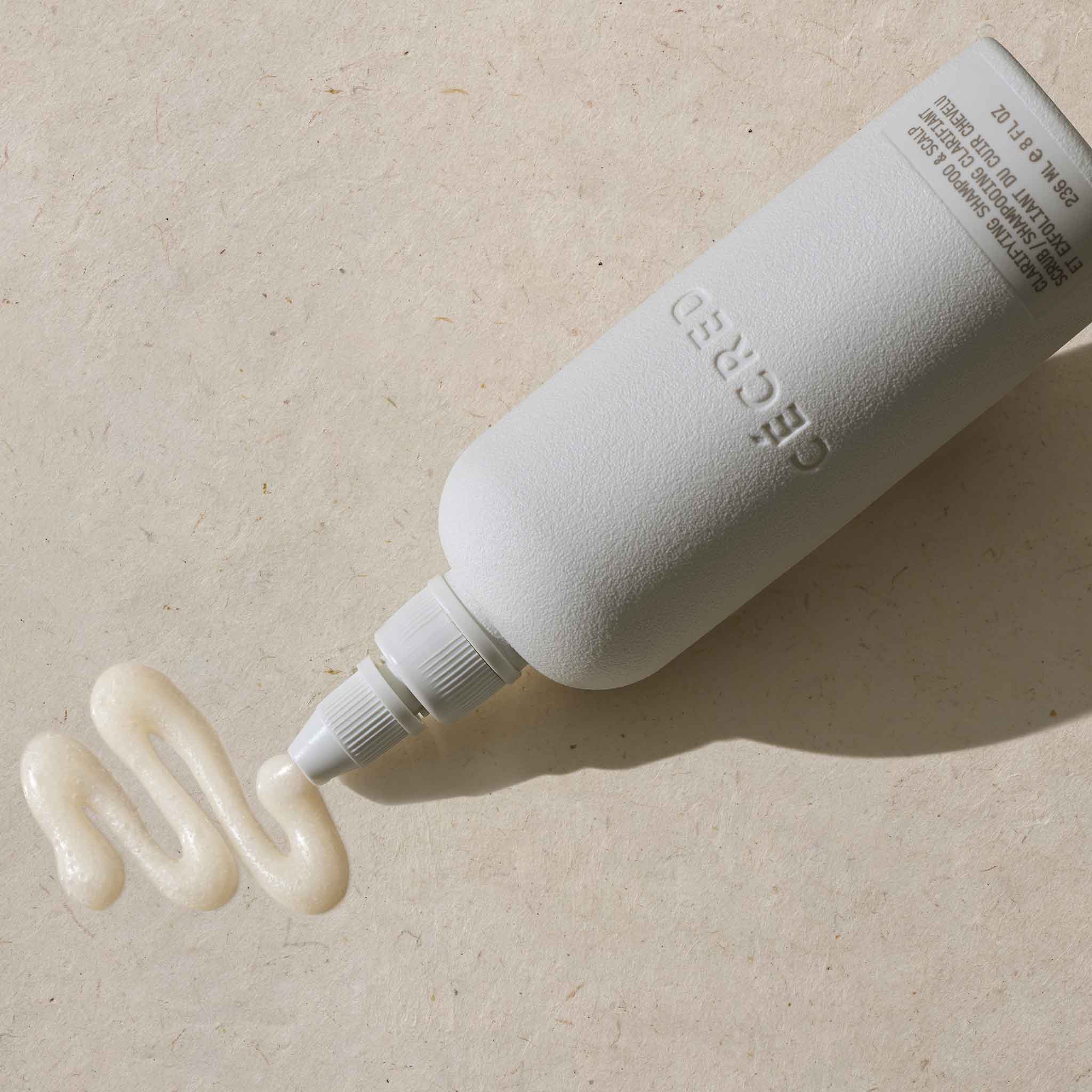 CÉCRED Clarifying Shampoo and Scalp Scrub for buildup