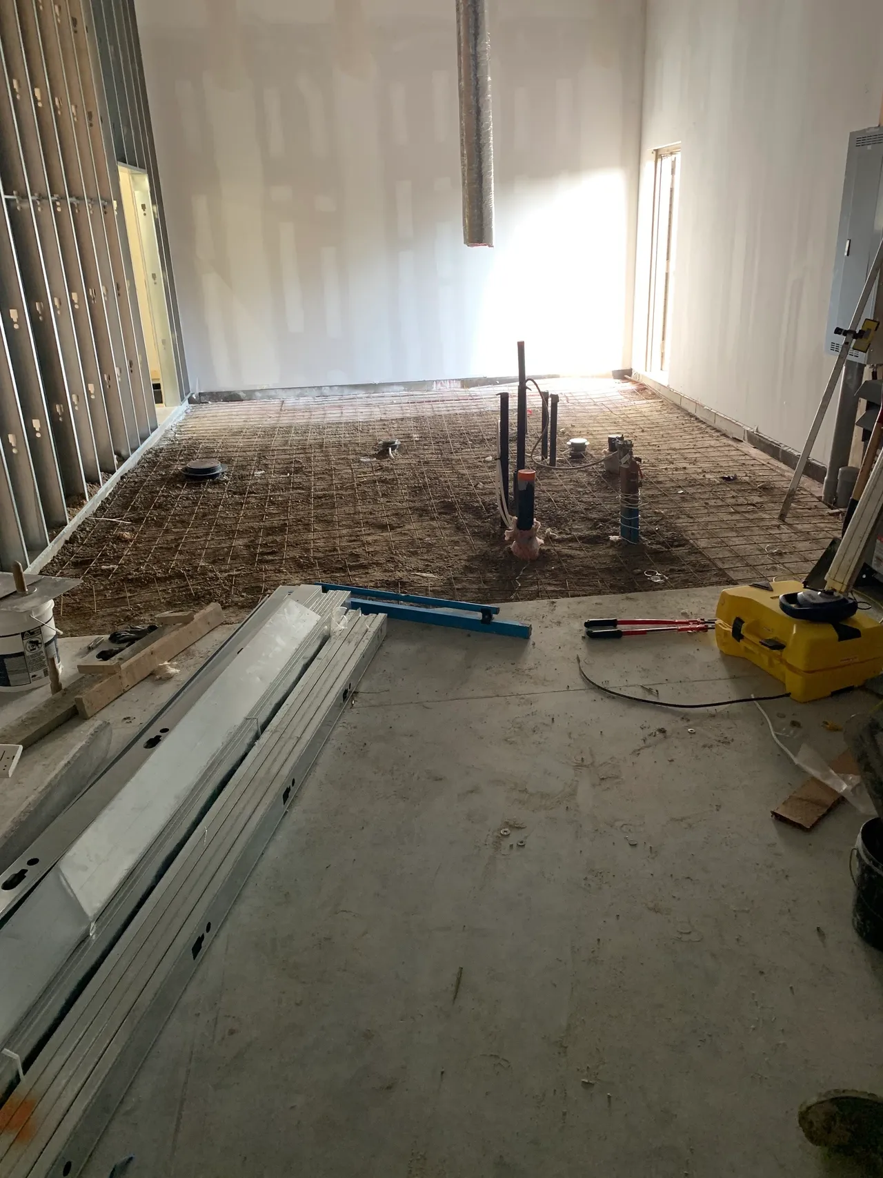 Before concrete project