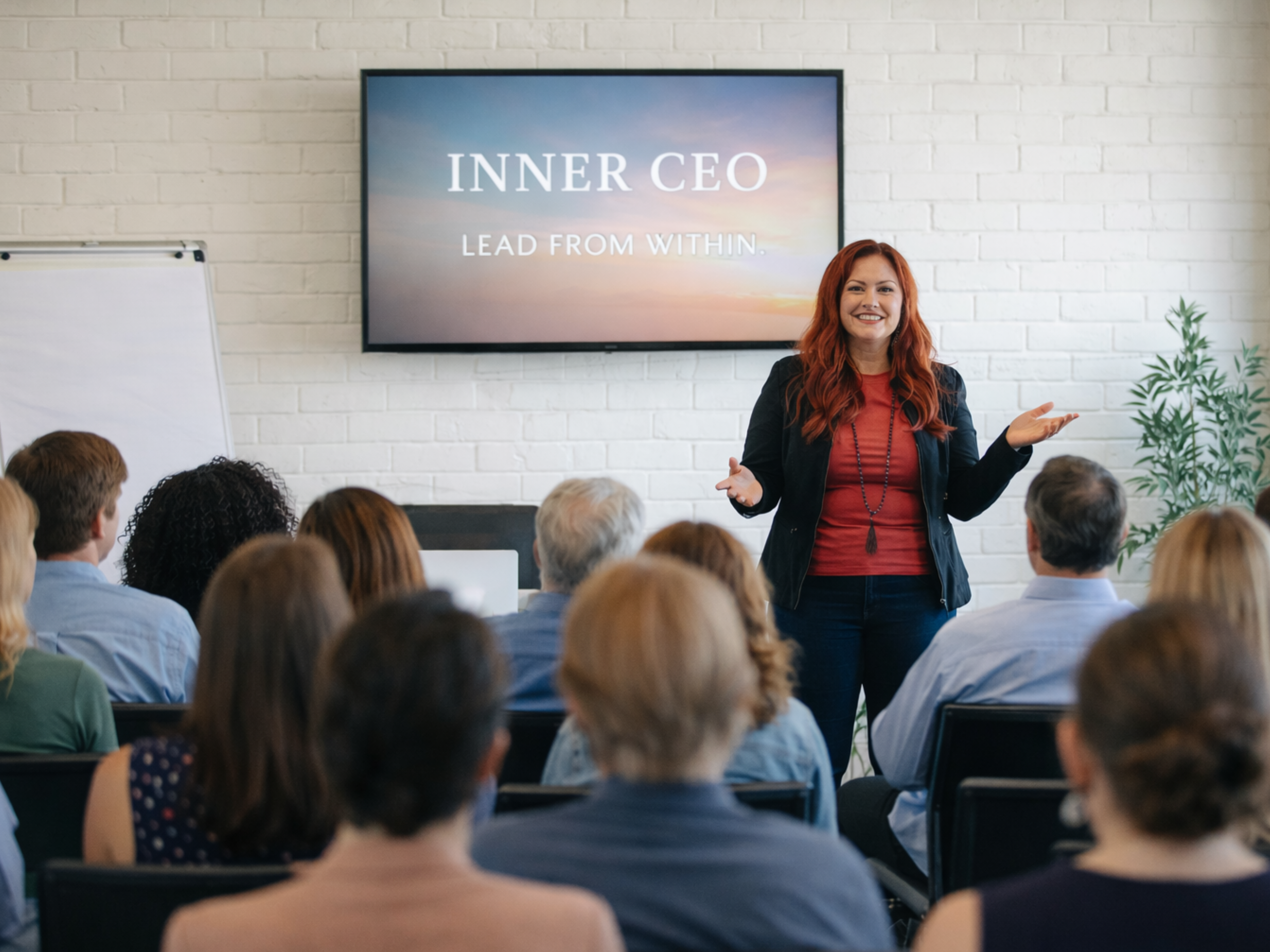 Keynote speaker on stage