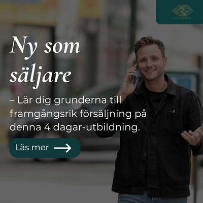 Ny som säljare