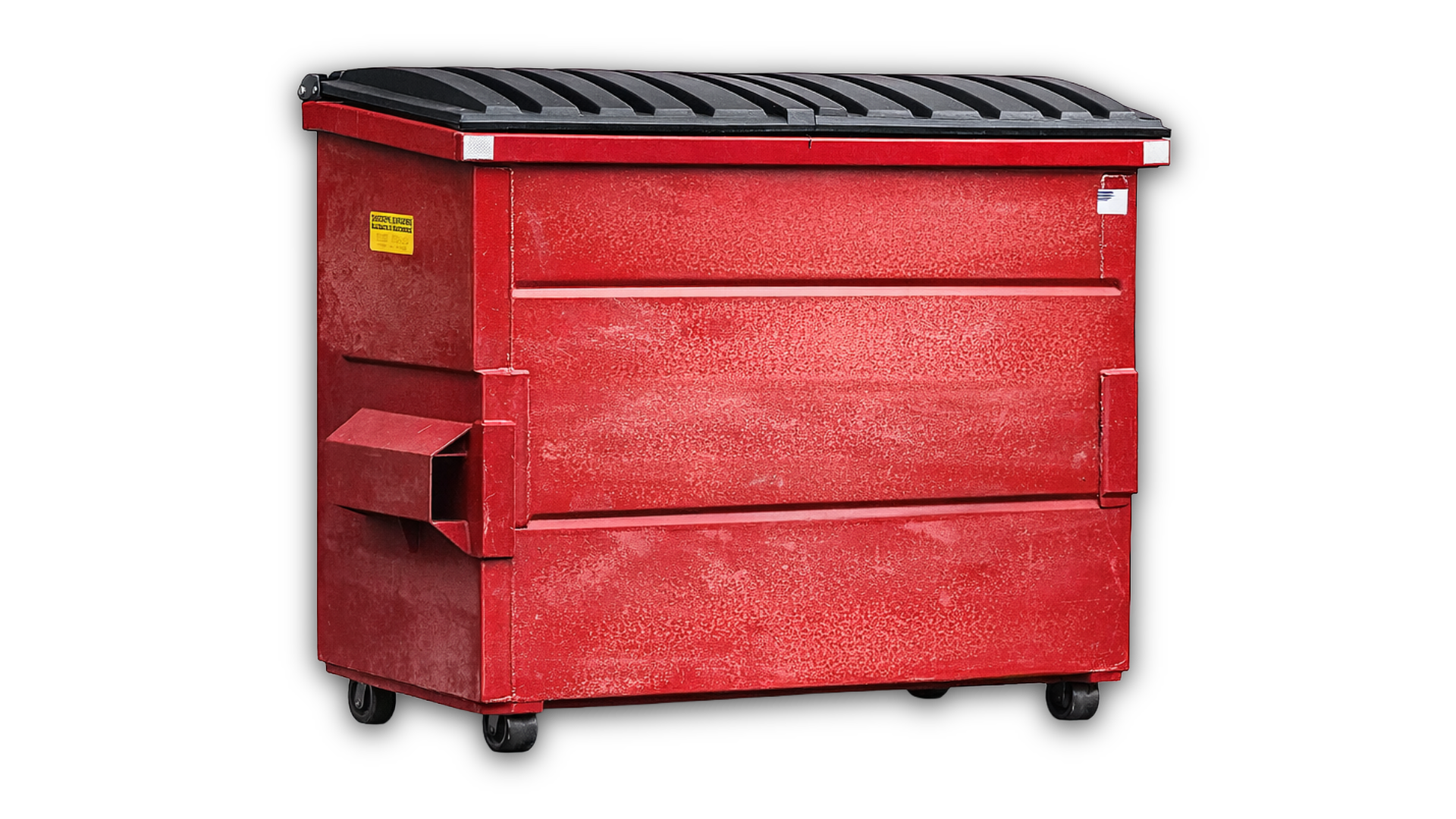 8 Yard Front Load Dumpster — 6ft L × 6ft W × 7ft H