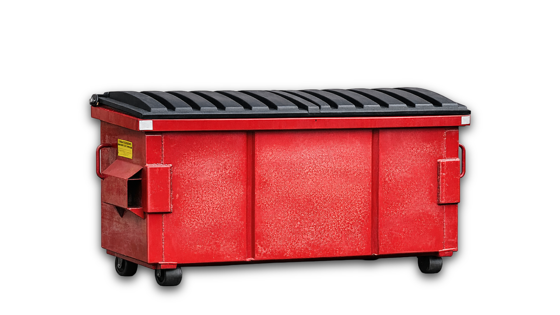 4 Yard Front Load Dumpster — 6ft L × 3ft W × 4ft H