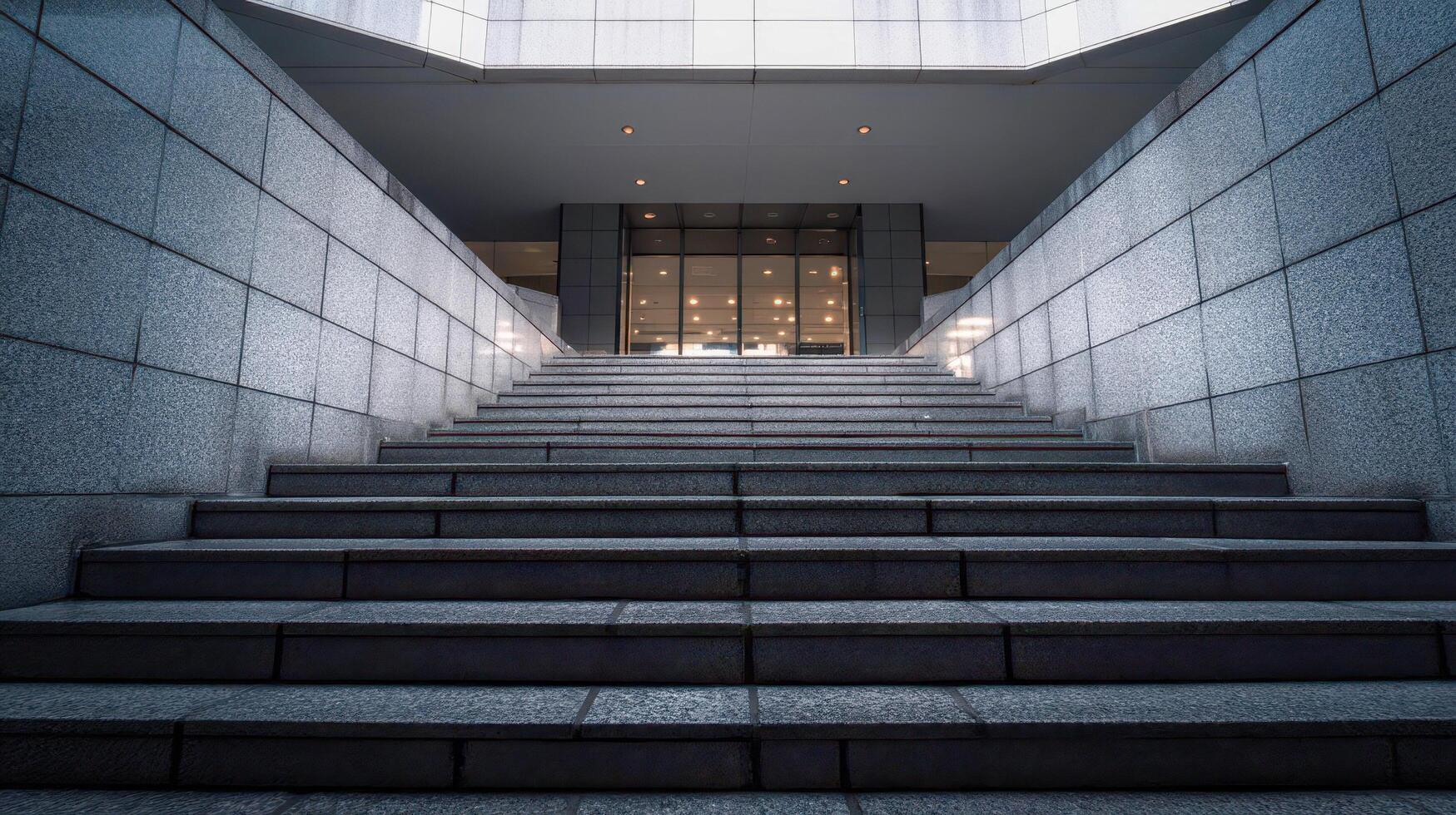 Courthouse steps, courtroom, or person organizing legal paperwork
