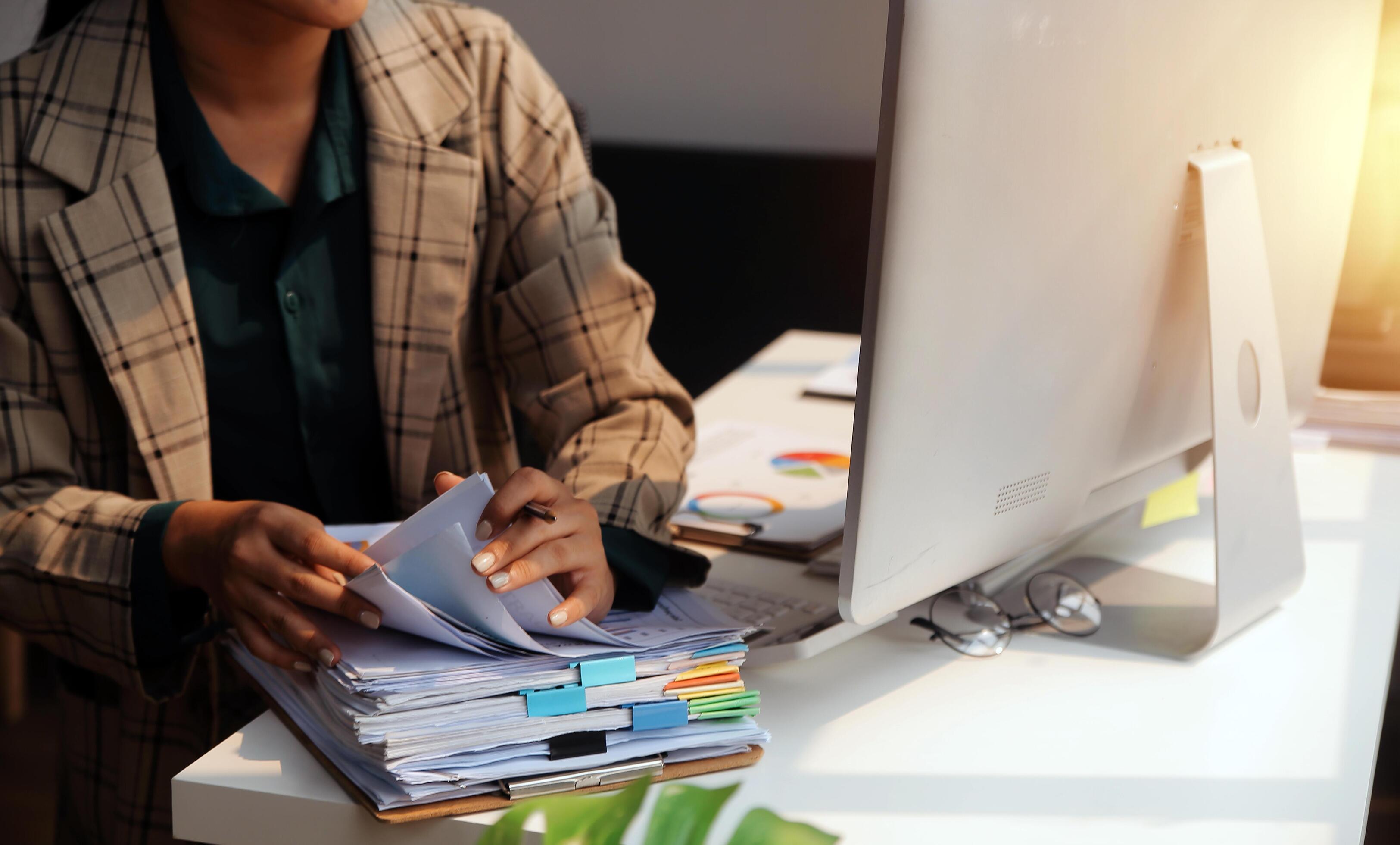 Person reviewing documents, a welcoming office space, or a California courthouse entrance