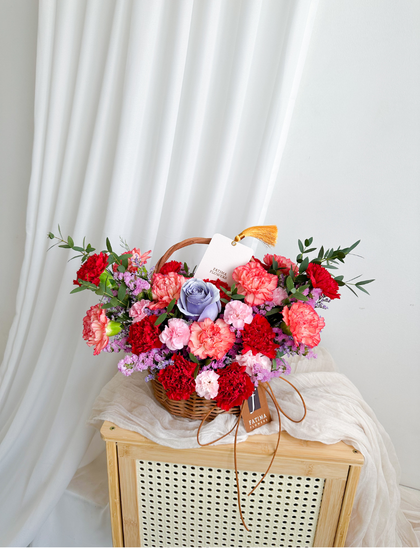 Cotton Claire flower basket