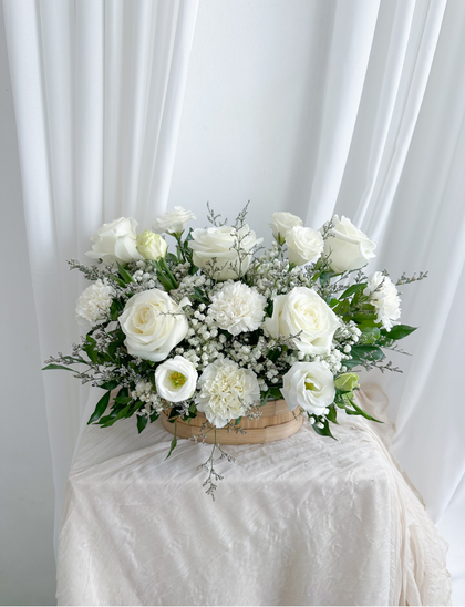 Rose Reverie flower basket