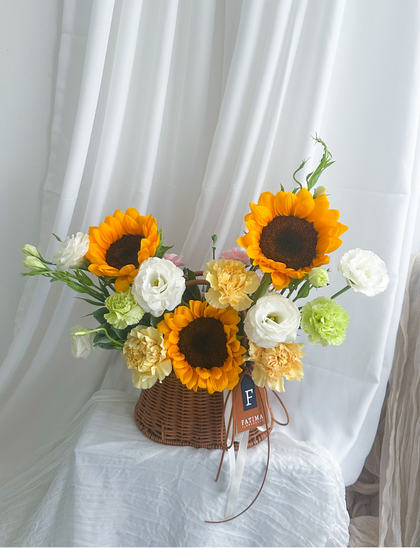Tulips Ballad flower basket